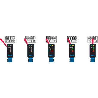 Cellule Bar. reflex PNP P=12m Pot. Laser LO/DO 10-30Vdc / M12 4P-Lire la description
