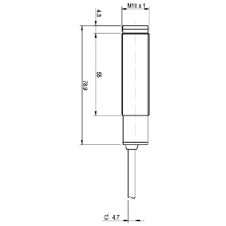 Photo.M18,NPN/PNP-NO/NC,Cable,Diffuse-Lire la description