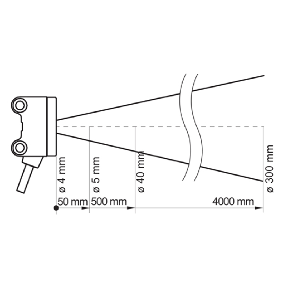 Cellule Bar. reflex PNP P=4m LR LO/DO / Câble 2m PVC-Lire la description
