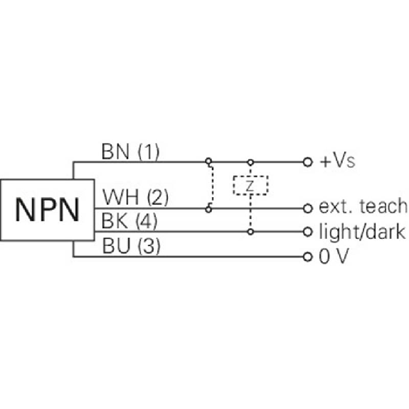 Cellule Bar. reflex transp. NPN P=7m Teach LO/DO Plast. / M08 4P-Lire la description