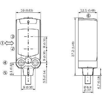 Cellule EAP PNP/NPN (x2) P=220mm PinPoint IO-Link LO/DO / Câble 2m-Lire la description