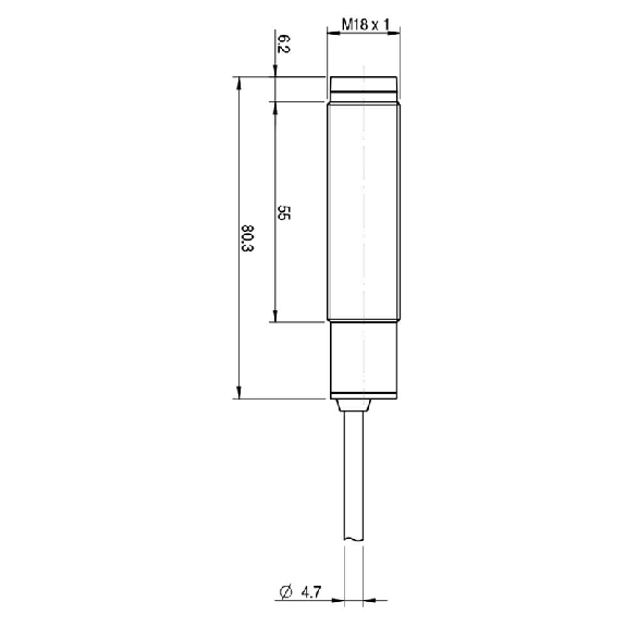 Photo.M18,NPN/PNP-NO/NC,Cable,Receiver-Lire la description