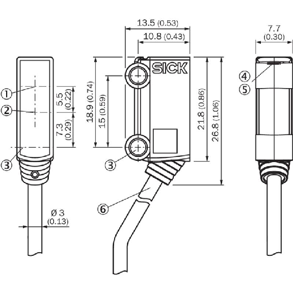 Cellule EAP PNP P=18mm PinPoint LO 10-30Vdc / Câble 2m-Lire la description
