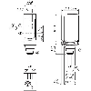 Cellule EAP NPN P=300mm Pot. Laser LO/DO / Câble 2m