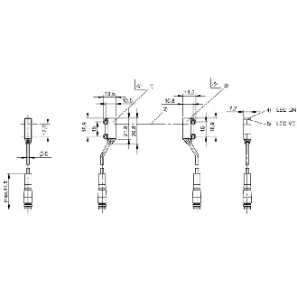Cellule Barrage PNP P=2m LR DO / M08 4P+C0.2m-Lire la description