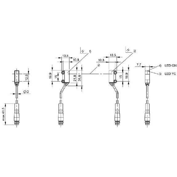 Cellule Barrage PNP P=2m LR DO / M08 4P+C0.2m-Lire la description