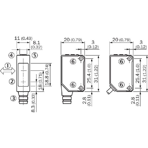 Cellule EAP NPN P=300mm Pot. Laser LO/DO E. test / Câble 2m PVC Cellule EAP NPN P=300mm Pot. Laser LO/DO E. test / Câble 2m PVC-Lire la description