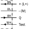 Cellule EAP NPN P=300mm Pot. Laser LO/DO E. test / Câble 2m PVC