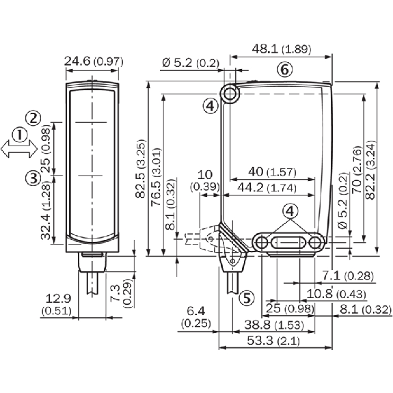 Cellule EAP PNP/NPN P=2m IR LO/DO IO-Link / Câble 2m-Lire la description