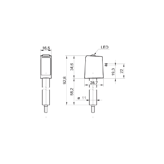 Cellule Bar. reflex Push-pull P=5m Teach IO-L Laser LO/DO Inox / C 2m-Lire la description
