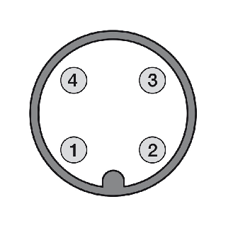Cellule Directe NPN+PNP NO P=300mm Pot. IR Axial / M12-A 4P-Lire la description