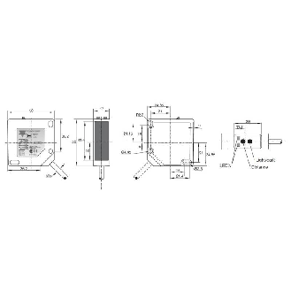 Cellule Directe RELAIS P=1m IR LO/DO 12-240Vdc/24-240Vac / Câble 2m-Lire la description