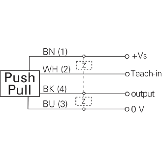Cellule EAP Push-Pull P=300mm qTeach IR LO/DO / Câble 2m-Lire la description