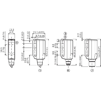 Cellule Barrage (E+R) NPN P=10m PinPoint LO/DO / M12 4P-Lire la description