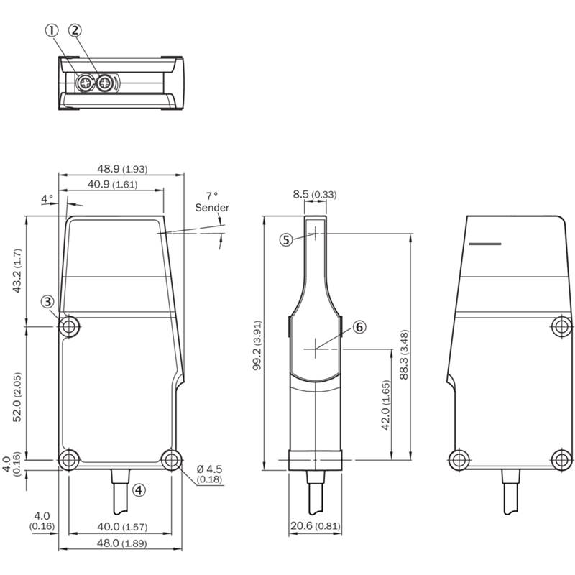Cellule EAP PNP P=1m Pot. IR DO / M12 4P+C0.3m Cellule EAP PNP P=1m Pot. IR DO / M12 4P+C0.3m-Lire la description