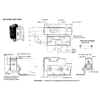 Cellule Bar. reflex NPN P=2m Pot. LR LO/DO Radial 10-30Vdc / M12 4P-Lire la description