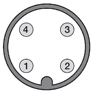Cellule Directe NPN+PNP NF P=300mm Pot. IR Axial / M12-A 4P-Lire la description