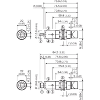 Cellule Bar. reflex M18 PNP P=5,5m Pot. LR DO Plast. Radial / M12 4P