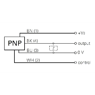 Cellule Directe PNP P=80mm Pot. IR LO/DO Plast. Axial / Câble 2m-Lire la description