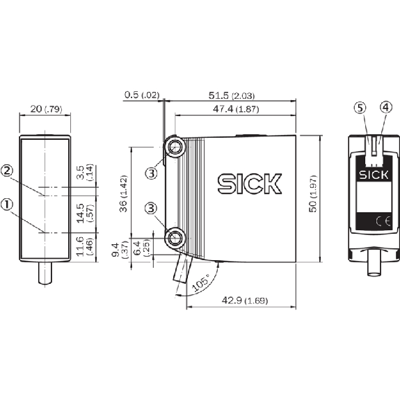 Cellule EAP RELAIS P=1.2m IR SPDT 24-240Vac/dc / Câble 5m Cellule EAP RELAIS P=1.2m IR SPDT 24-240Vac/dc / Câble 5m-Lire la description