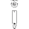 Celulle Directe M18 PNP P=550mm PinPoint Plast. Axial / M12 4P