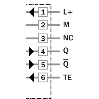 Cellule EAP PNP P=2m Pot. IR LO/DO Tempo E. test 10-60Vdc / Bornes-Lire la description