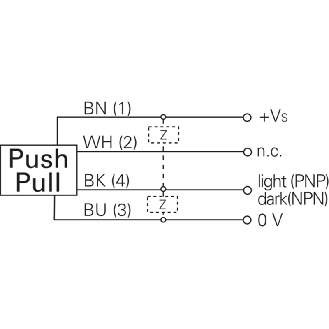 Cellule EAP Push-Pull P=50mm LO IO-Link / M08 4P+C-Lire la description