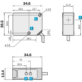 Cellule Barrage (E+R) P=3.5m Laser / C2m+Connecteur-Lire la description