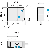 Cellule Barrage (E+R) P=3.5m Laser / C2m+Connecteur