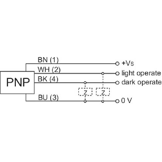 SmartRefect PNP P=600mm qTeach+Teach-in PinPoint LO/DO / M12 4P-Lire la description