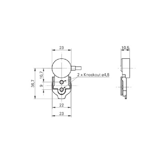 Cellule Détection de fuite liquide PNP Teflon PFA/PVC / Câble 5m-Lire la description