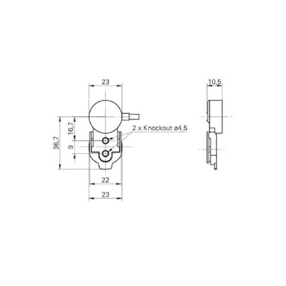 Cellule Détection de fuite liquide PNP Teflon PFA/PVC / Câble 5m Cellule Détection de fuite liquide PNP Teflon PFA/PVC / Câble 5m-Lire la description