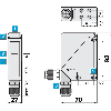 Cellule Bar. reflex PNP/NPN P=22m Pot. LR LO/DO E.test / M12 4P