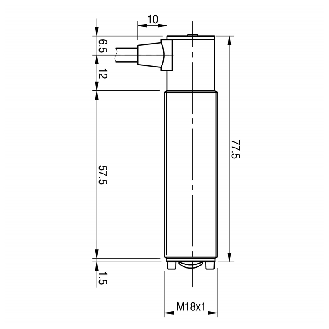 Cellule Directe M18 NPN P=1m IR LO/DO Plast. Axial / Câble 2m Radial-Lire la description