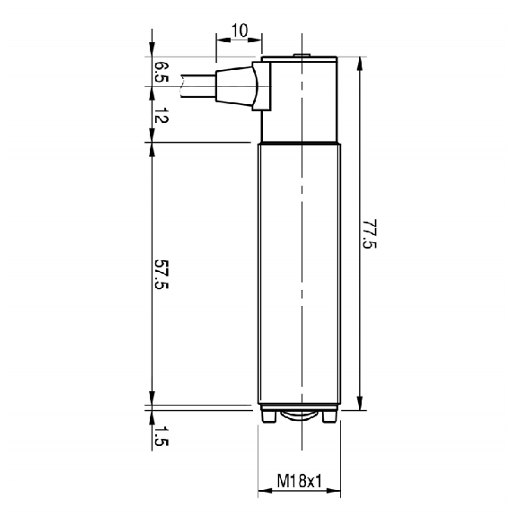 Cellule Directe M18 NPN P=1m IR LO/DO Plast. Axial / Câble 2m Radial-Lire la description