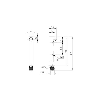 Cellule Barrage (R) M08 PNP P=2,5m LR LO Métal 10-30Vdc / M08 3P
