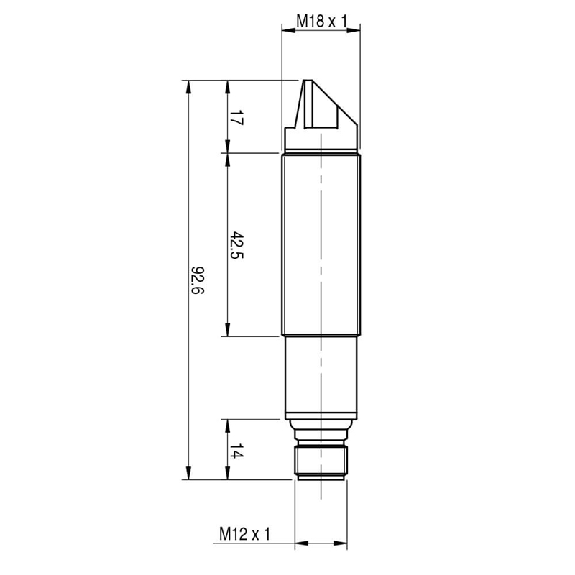 Cellule Bar. reflex M18 PNP P=4m IR LO/DO Plast. Radial M12 4P-Lire la description