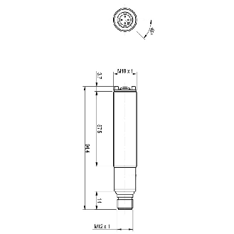 Photo.M18,NPN/PNP-NO/NC,M12 plug,Reflex-Lire la description