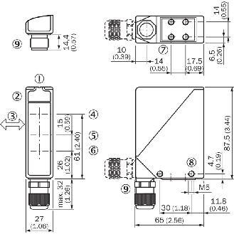 Cellule EAP NPN/PNP P=3m Pot. IR LO/DO Tempo / M12A 4P-Lire la description