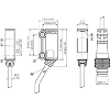 Cellule Bar. reflex PNP P=3m PinPoint LO / M08 3P+C0.2m