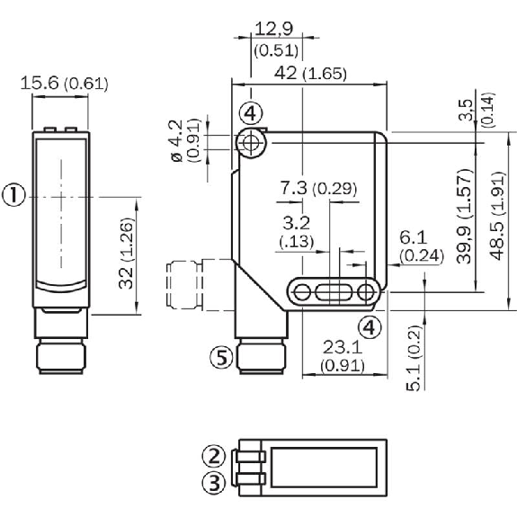 Cellule Barrage (E+R) PNP P=20m LR LO/DO E. test / M12A 4P-Lire la description