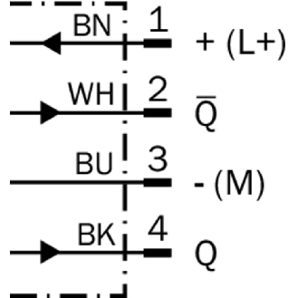 Cellule EAP PNP P=100mm Teach PinPoint LO/DO / M08 4P+C0.1m-Lire la description
