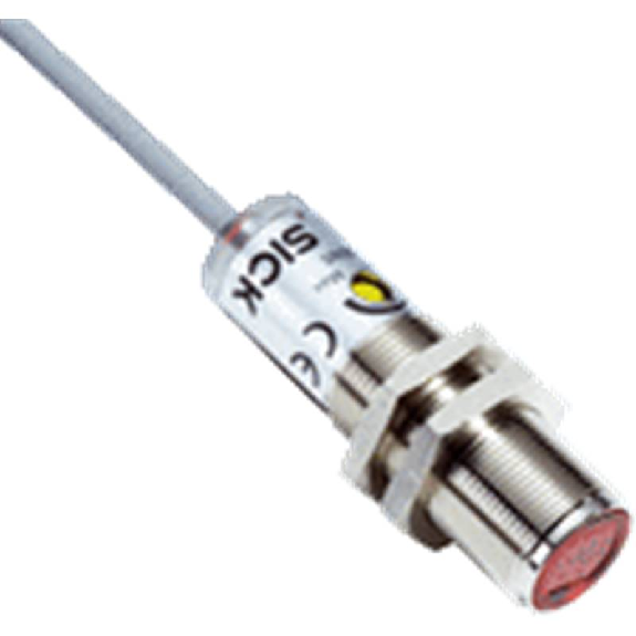 Cellule Bar. reflex M18 PNP P=7m Pot. IR LO/DO Métal Axial / Câble 2m-Lire la description