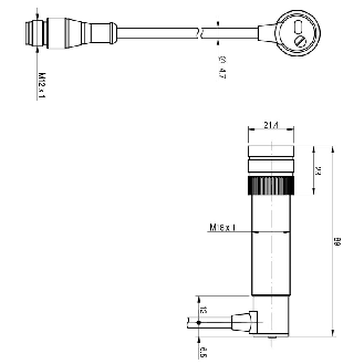 Photo.M18,PNP-NO/NC,M12 plug 90°,UV-Lire la description