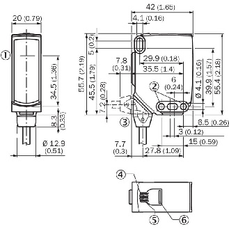 Cellule Bar. reflex PNP/NPN P=10m IO-Link PinPoint LO/DO / M12 4P+C-Lire la description