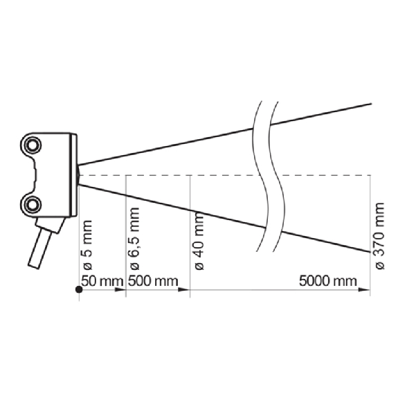 Cellule Barrage (E) P=6m LR E.test / Câble 2m PVC-Lire la description