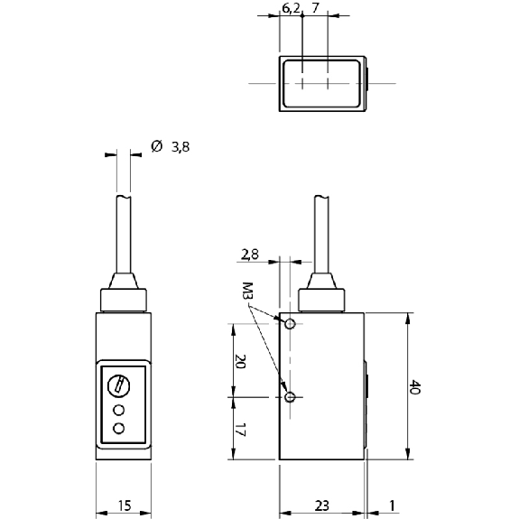 Cellule Directe NPN+PNP NF P=300mm Pot. IR Axial / Câble 2m-Lire la description