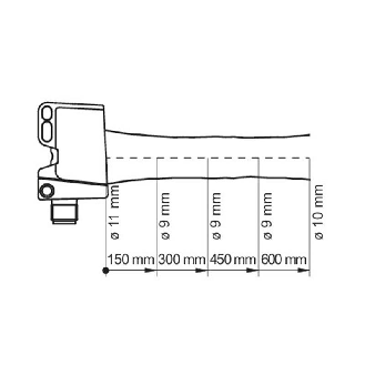Smartreflect Push-Pull P=600mm Teach-in IO-Link PinPoint LO/DO / 2m-Lire la description