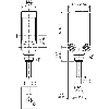 Cellule Bar. reflex PNP P=12m Teach Laser DO / Câble 0,12m+M08 4P