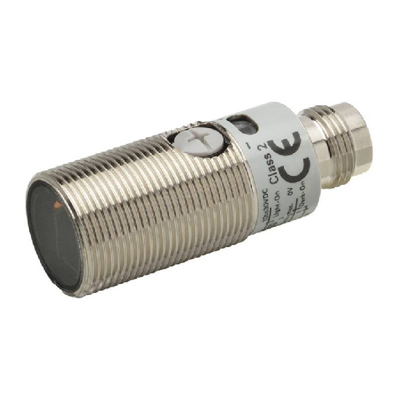 Cellule M18 Barrage (E) PNP P=20m LO/DO Métal Axial / M12 4P-Lire la description